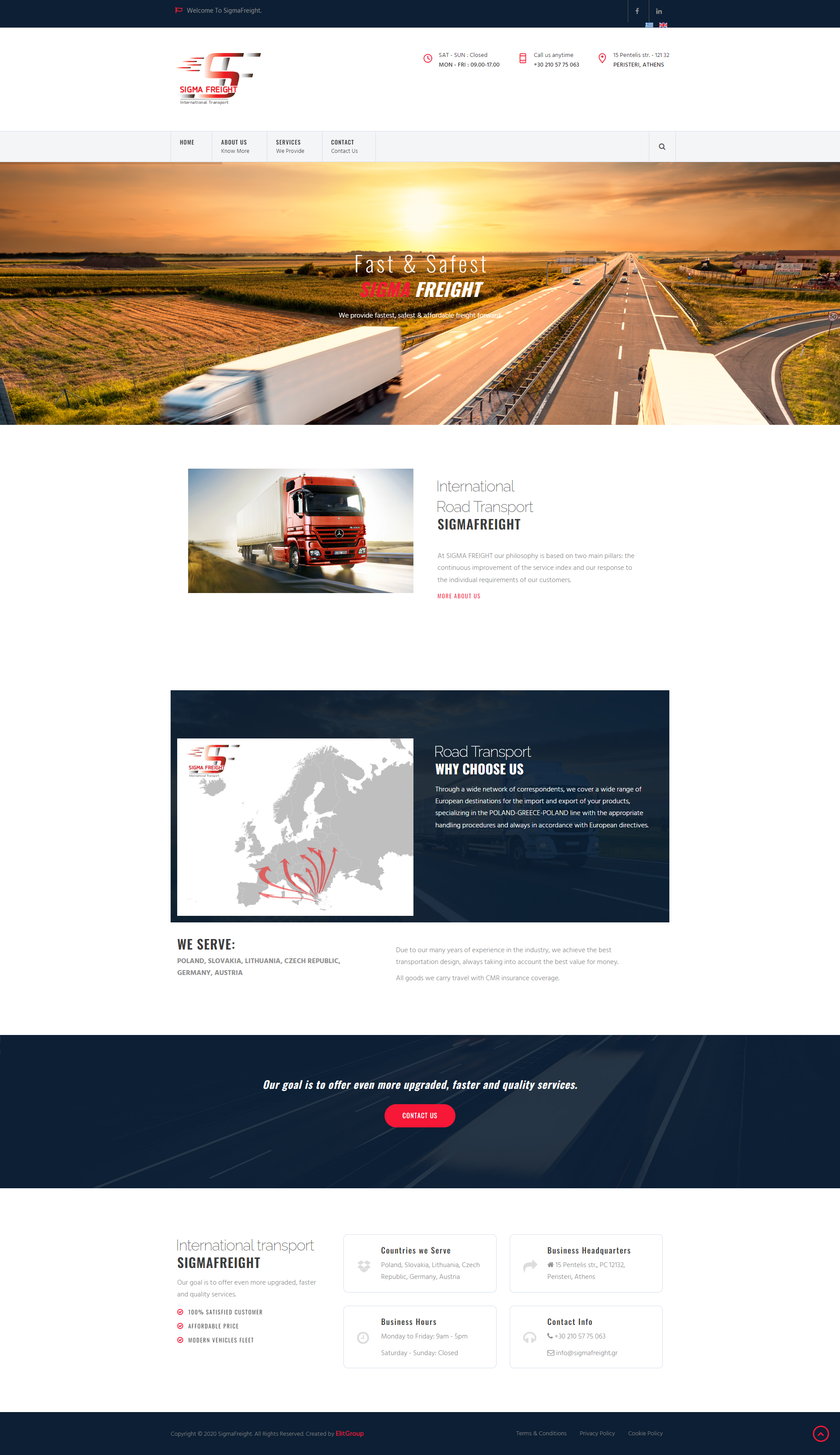 SigmaFreight full page en